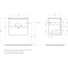 База под раковину BELBAGNO MARINO-CER-MINI-600-2C-SO-RNG-P